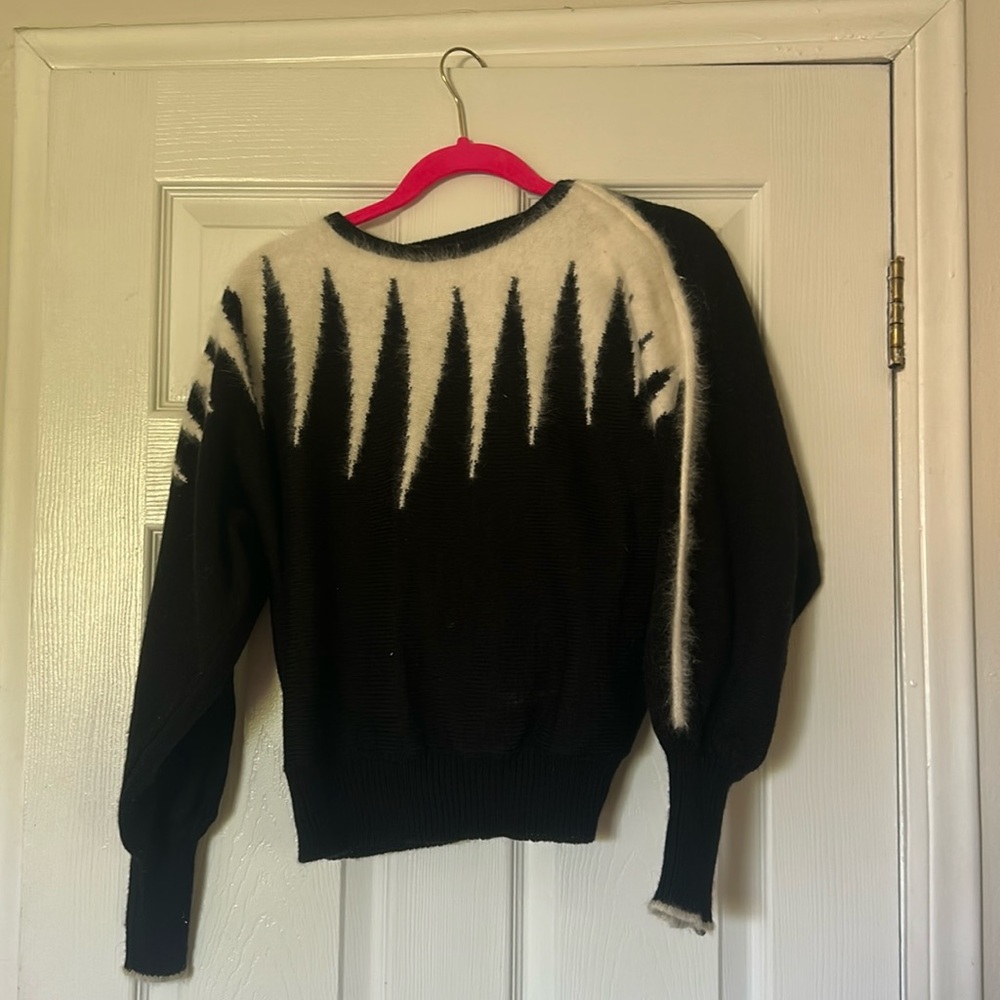 Black & White wool sweater